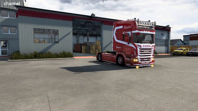 ets 2 SCANIA R580 V8 REPUTED GARAGE V2.0 1.43 D.T.M смотреть онлайн