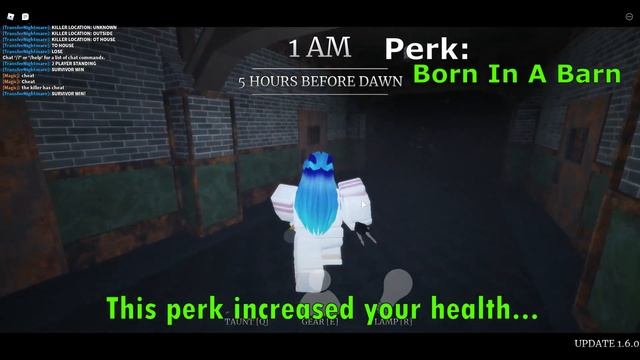 Showcase Relaxed and Born In A Barn Perks~ - Survive The Night [ROBLOX] смотреть онлайн