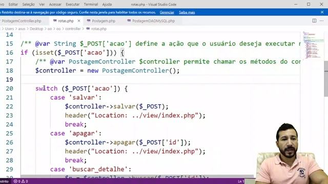 CRUD de Postagens em PHP (Camada Controller) смотреть онлайн