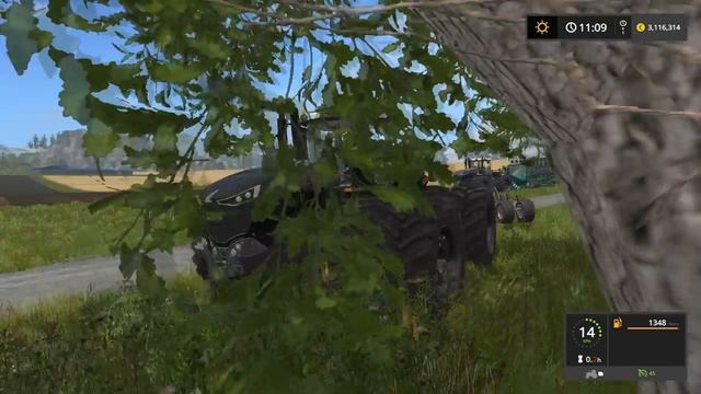 Farming Simulator 17 FENDT VARIO T BLACK TRACTOR смотреть онлайн
