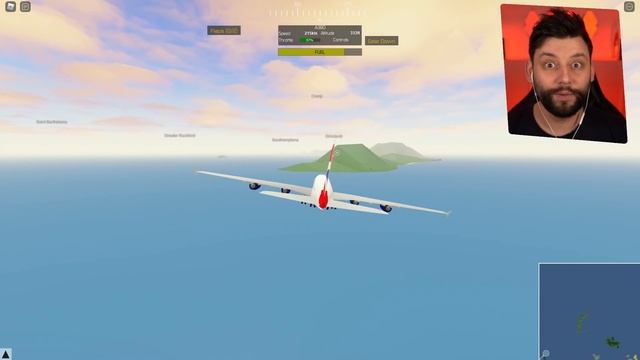 Landing the BIGGEST PLANE on the SMALLEST RUNWAY in ROBLOX PILOT TRAINING FLIGHT SIMULATOR смотреть онлайн
