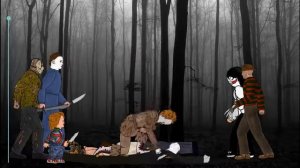 SLENDER MAN Пеннивайз против Джейсона Вурхиза Фредди Майкл Кожаное лицо Чаки Призрачное лицо Джефф