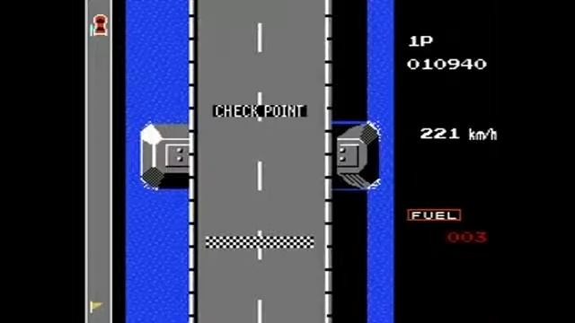 Неординарное прохождение Road fighter на NES смотреть онлайн