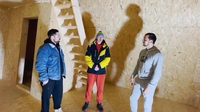 А-фрейм из СИП панелей 6 на 6. Обзор дома. смотреть онлайн