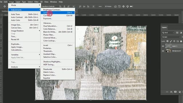 Photoshop me photo pe rain effect kaise dete hai,how to add rain effect on photo in photoshop(Hindi смотреть онлайн