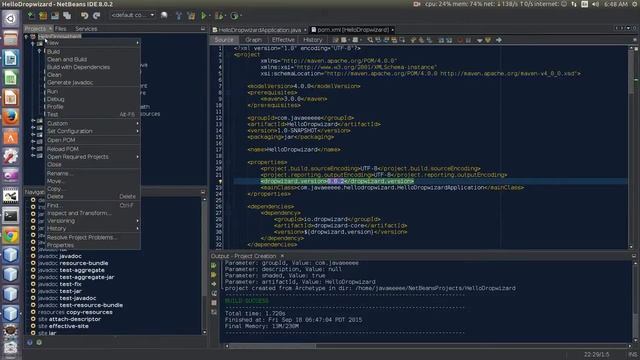 Creating Dropwizard project from Maven archetype using Netbeans смотреть онлайн