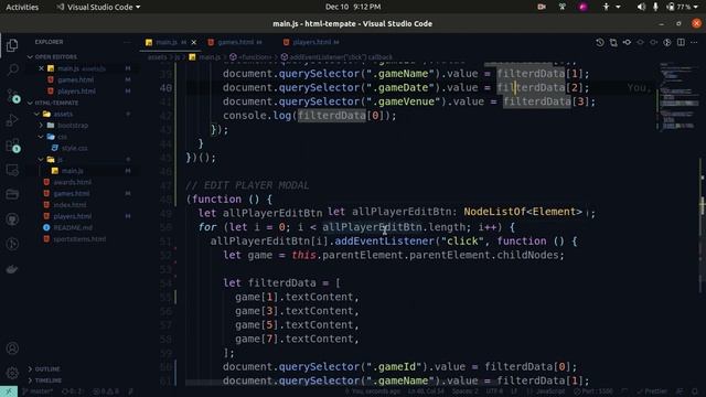 18 Edit Player Modal adding in Bootstrap - Dot Code смотреть онлайн