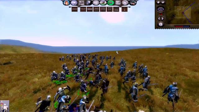 Medieval 2 Total War : Noble Swordsmen VS Fedudal Knights смотреть онлайн