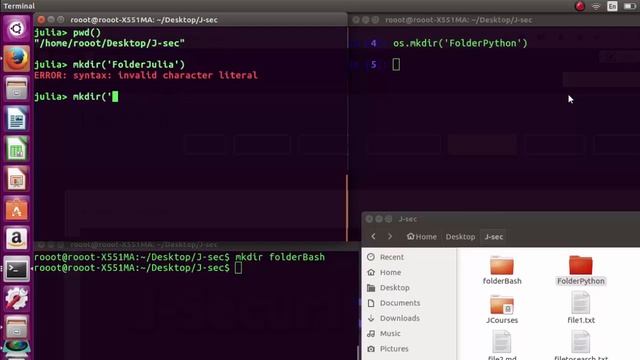 Julia Vs Python Tutorials - Filesystem and Directory смотреть онлайн