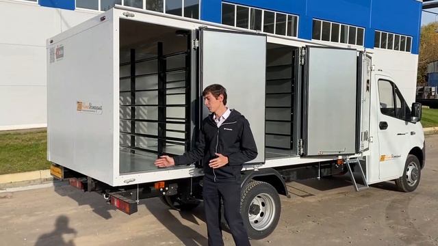 Газель Некст Фургон 2в1, изотермический фургон/хлебник!! смотреть онлайн