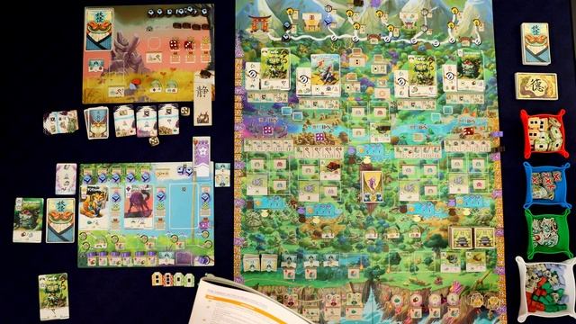 Bitoku Board Game | Solo Tutorial and Playthrough | How to Play Against the Solo Opponent смотреть онлайн