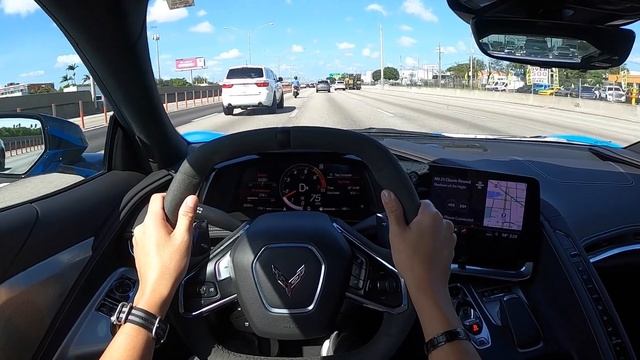 2020 Chevrolet Corvette Stingray Coupe ➽ POV in Miami Beach смотреть онлайн