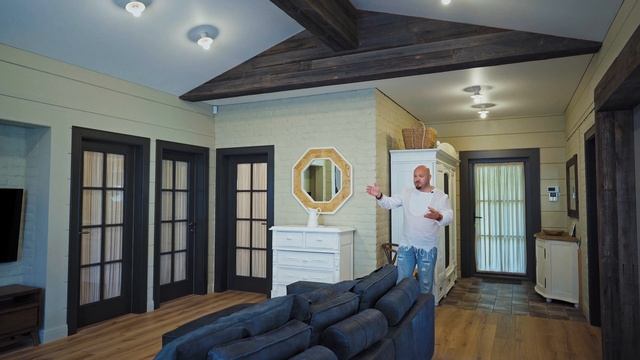 Обзор деревянного дома из клееного бруса с отделкой и мебелью, готового к проживанию. Проект "Алиса смотреть онлайн