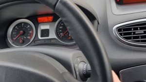 Сброс сервисного интервала Т.О.(ключика).  Reno Clio 3 2008г.  Как убрать ключ сервисного обслуж.