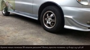 Установка тюнинг порогов на Ланос.Процесс окончен