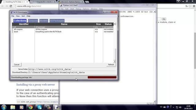 Instalación de NLTK en Python 3.4 смотреть онлайн