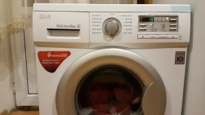 Первый запуск. Стиральная машина LG / Проверка уровня шума LG F10B8ND - Режим Быстро 30