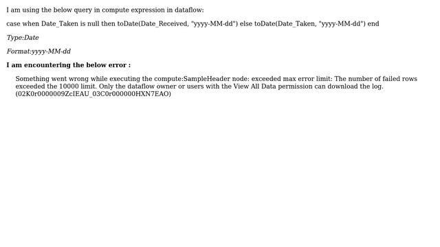 Salesforce: Compute expression node in dataflow :exceeded max error limit: (2 Solutions!!) смотреть онлайн