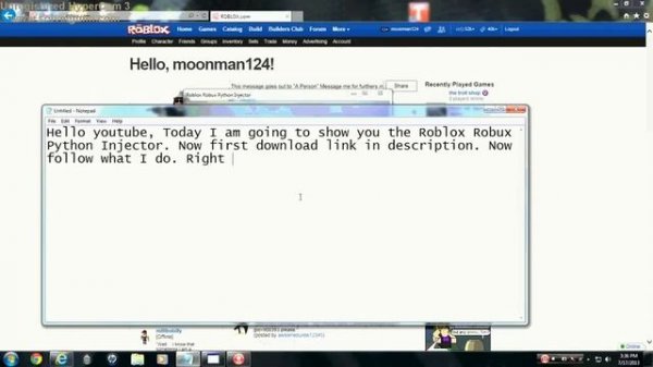 Roblox Robux Python Injector 2.3 (PATCHED) 8/10/2014