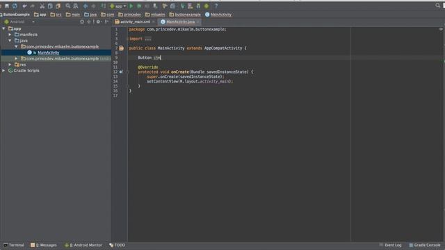 Android button example: Changing text in a TextView смотреть онлайн