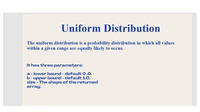 Poison Distribution and Uniform Distribution смотреть онлайн