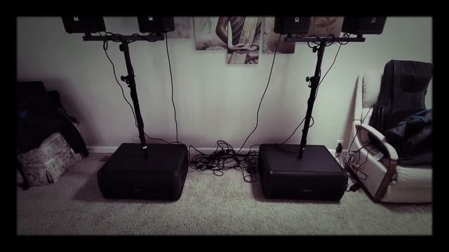 2 Bose Sub2 with 4 Turbosound Ip300s - Sub pole mount with dual speaker connector... смотреть онлайн