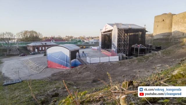 TIME LAPS / Подготовка и проведение 9 мая в Ивангороде / 4k смотреть онлайн