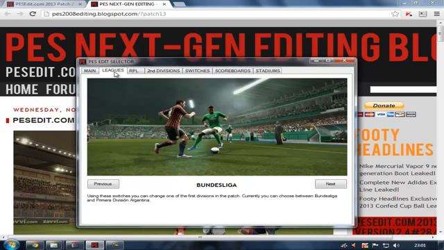 Tutorial PES Edit 2.4 (Camisetas, estadios y ligas para tu Pes 2013) смотреть онлайн