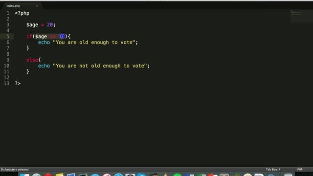 PHP & MySQL Tutorial 9 - Else and else if statements смотреть онлайн