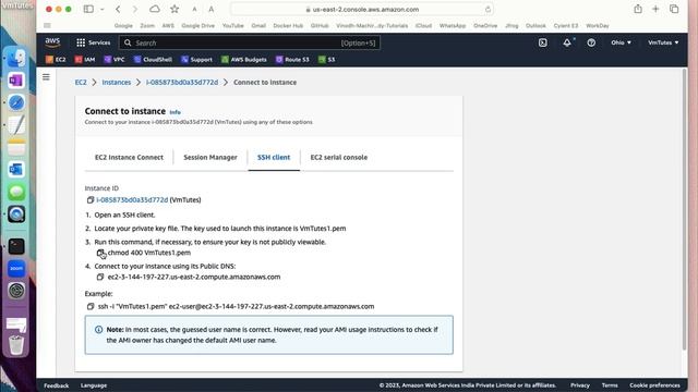 How to connect AWS Ec2 Instance from Mac terminal | #VmTutes смотреть онлайн