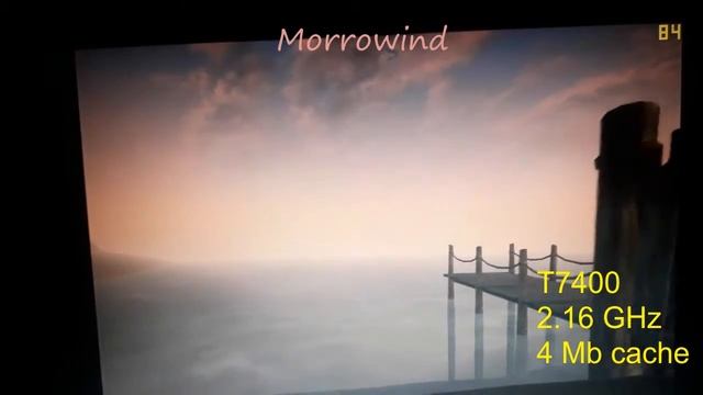 Morrowind at HP530: Core 2 Duo T5200 vs T7400 смотреть онлайн