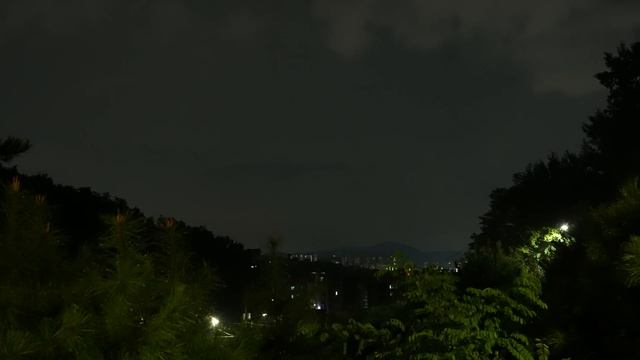 [4K] Distant Thunder And Lightning And The Gentle Sound Of Rain