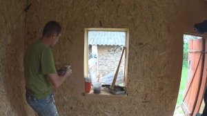 Покраска ОСБ. Ремонт старого дома. #na_da4e