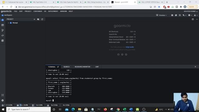 AGGREGATE FUNCTION IN SQL смотреть онлайн