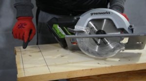 Аккумуляторная циркулярная пила Greenworks GD24CS: подробный тест и обзор