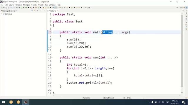 #23 Core Java | var arg method internal implementation | How single variable hold multiple values смотреть онлайн