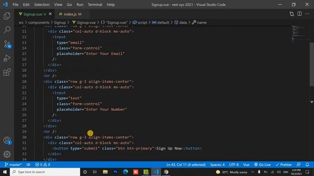 #05 Enhance Sign Up Component #مشروع_تطبيق_إدارة_مطعم #vue_js_project смотреть онлайн