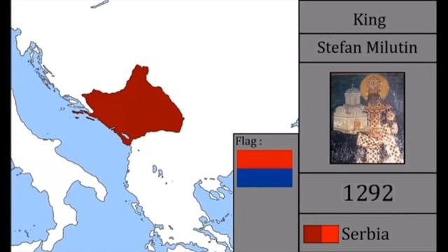 История Сербии на карте. смотреть онлайн
