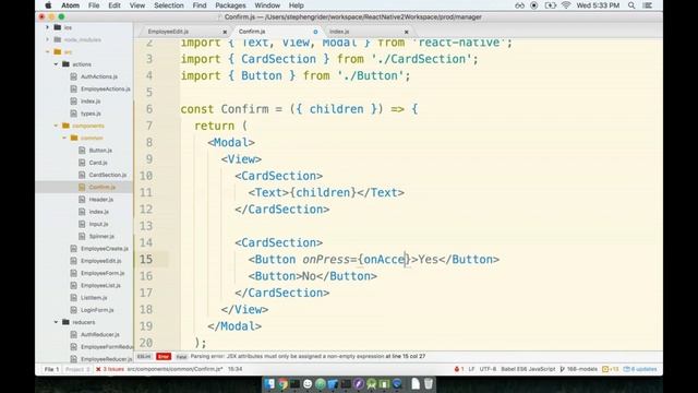153 - The Modal Component Continued in React Native смотреть онлайн