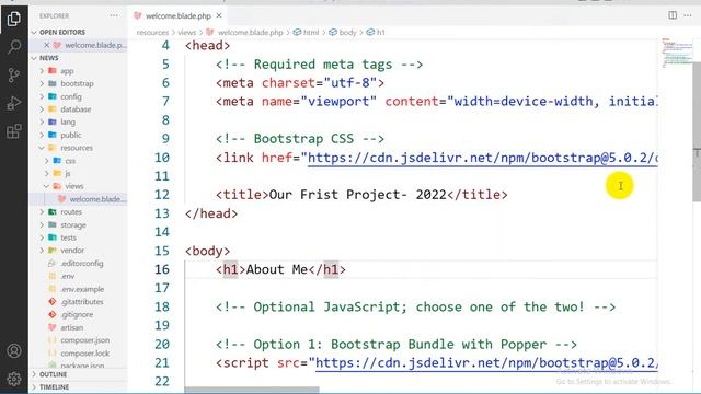 04- Create New View In Laravel Project [Bangla Tutorial - 2022] смотреть онлайн