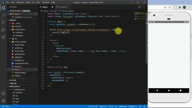 React Native tutorial for beginner | Part 12 Fetch Function [hindi] | 2020 смотреть онлайн