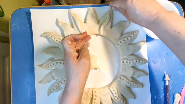 Урок #5 - Зеркало из солёного теста "Солнышко" смотреть онлайн