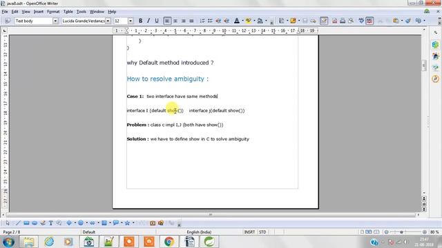 Default and Static method in java 8 interface смотреть онлайн