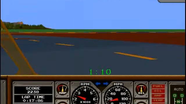 Hard Drivin' (Atari Games 1988) 1mn playthrough смотреть онлайн