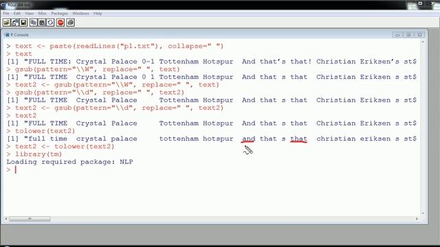 Text Mining (part 2) - Cleaning Text Data in R (single document) смотреть онлайн