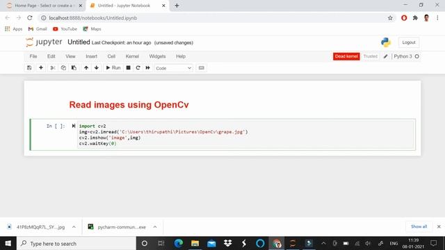 image read in python using OpenCv смотреть онлайн