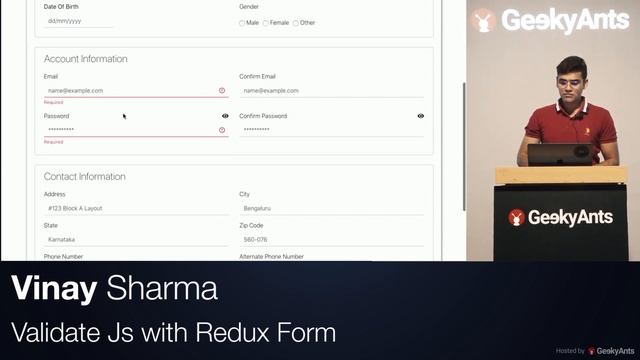 Validate JS with Redux Form by Vinay Sharma смотреть онлайн