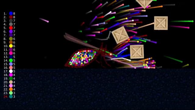 Escape From The Mosquito With 3 Modes - Survival Marble Race In Algodoo