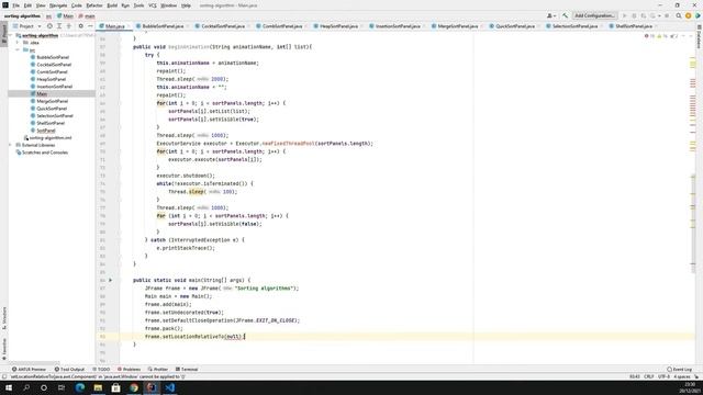 Sorting Algorithm Visualisation Part 3 | Complete Source Code Java смотреть онлайн