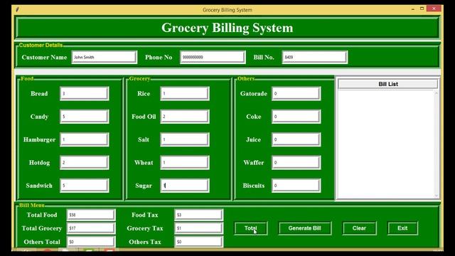 Grocery Billing System using Python Demo смотреть онлайн